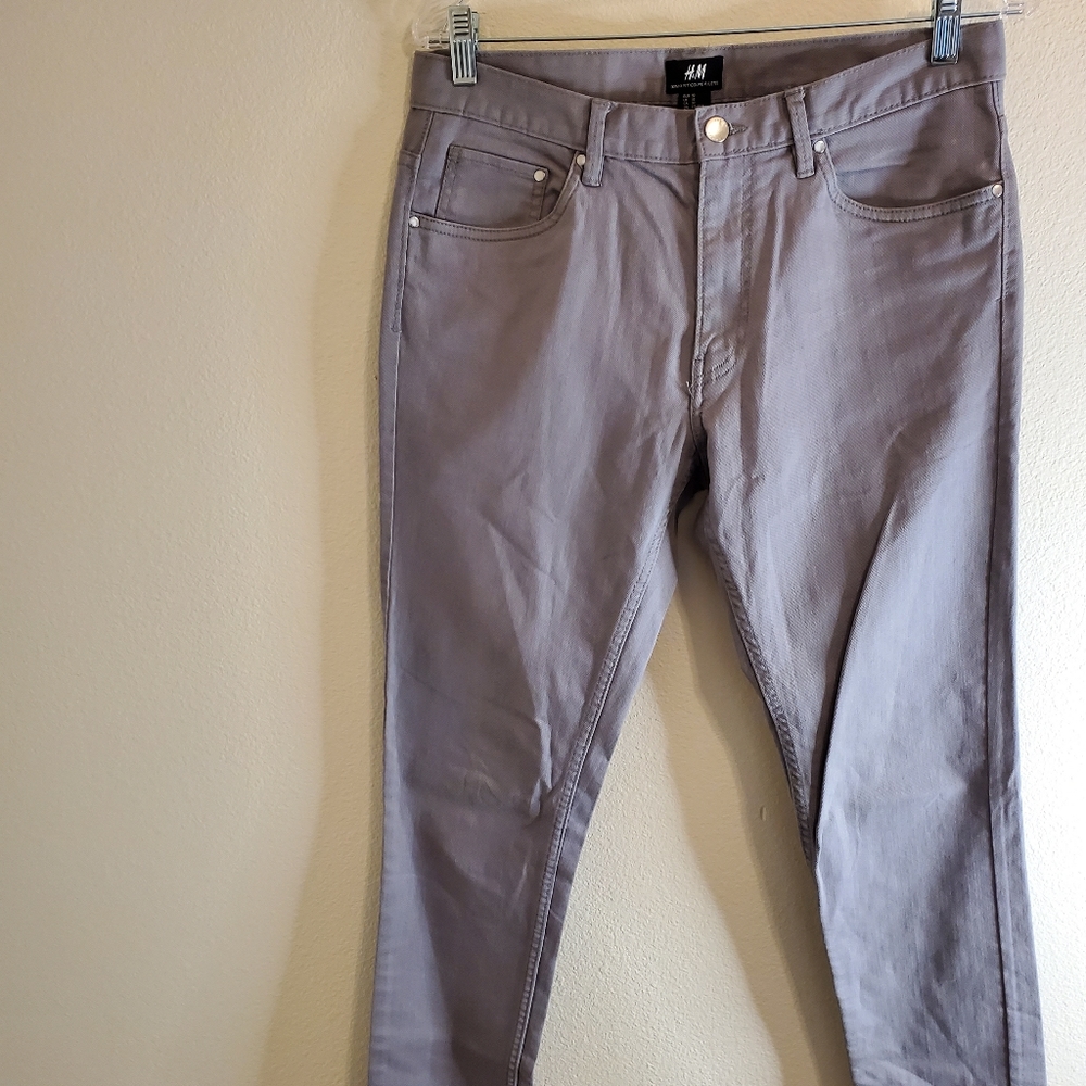 H&M Gray Skinny Fit/Coupe Jeans